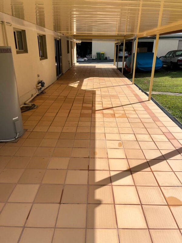 After pressure washing image